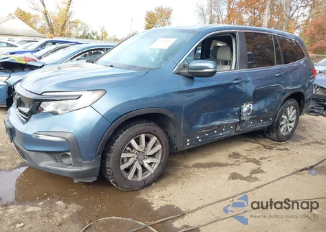 2020 Honda Pilot Awd Ex-L из США, поврежденный, VIN 5FNYF6H55LB021372